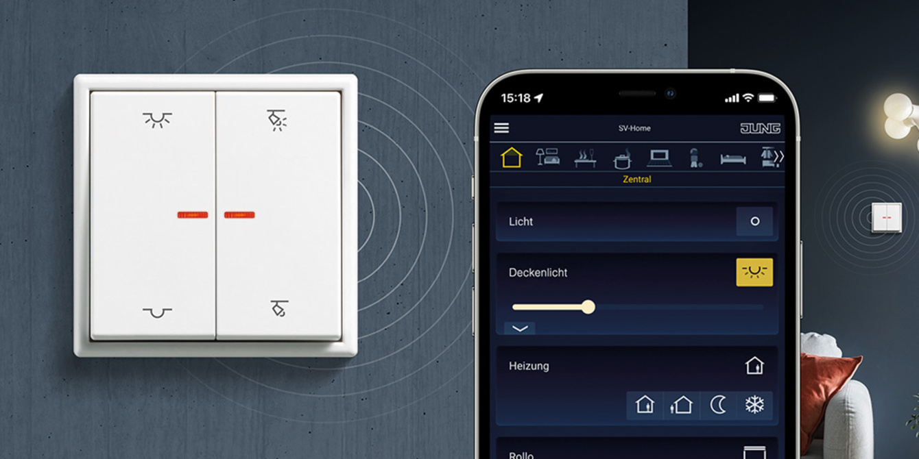 KNX RF Taster bei Bechteler Elektrotechnik GmbH in Aying